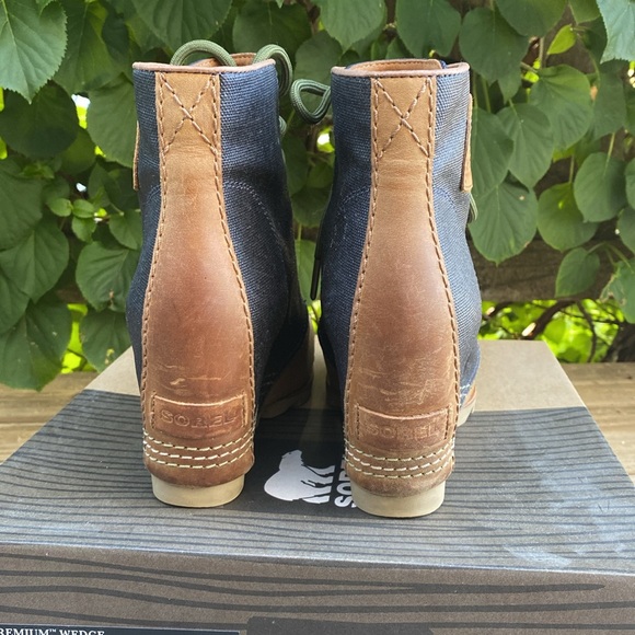 SOREL 1964 Premium Wedge size 6 US 23cm Black/Brown w/ green laces - Picture 2 of 6